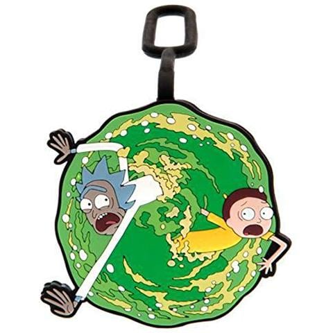 Internazionale Piramide Etiquette BaggageRick & Morty (Portal) Etichette Nome Unisex Adulto, Multicolor (multicolore), 10 x 18 x 1 centimetri - Foto 1