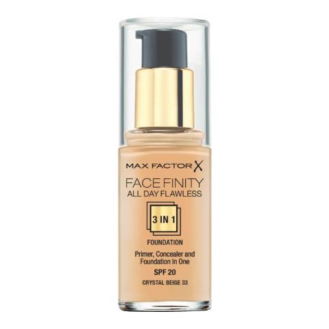 Facefinity 3 In 1 Primer, Concealer And Foundation - Trucco viso: fondotinta Spf20 33 Crystal Beige 30ml - Foto 1