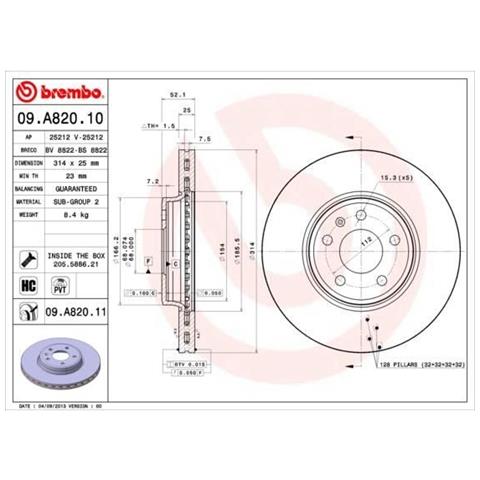 Freno A Disco 09. a820.11 - Foto 1