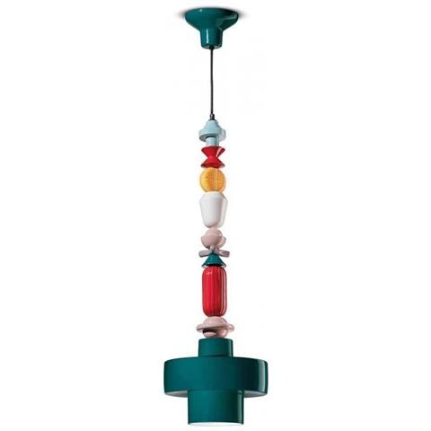 Lampada A Sospensione Decò H91 C2532-vpe Colore Blu Petrolio - Foto 1