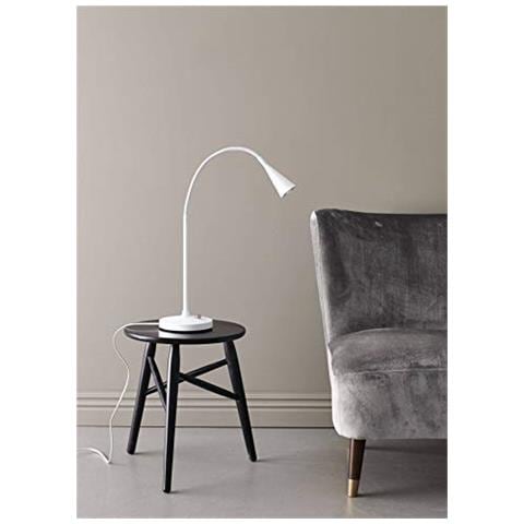 Belidro - Lampada Da Tavolo A 1 Luce Bianco Opaco - Foto 2
