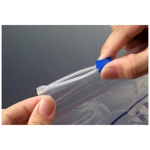 Buste Con Cerniera Polietilene Blu 60 ? m 325x320 Mm Conf. 50 - 3525 - Foto 1