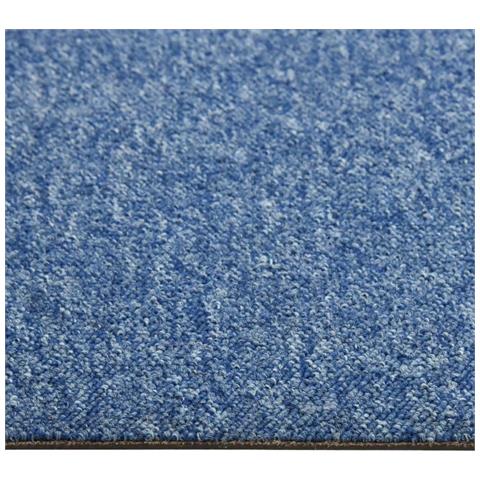 Quadrotte di Moquette 20 pz 5 m² 50x50 cm Blu - Foto 2
