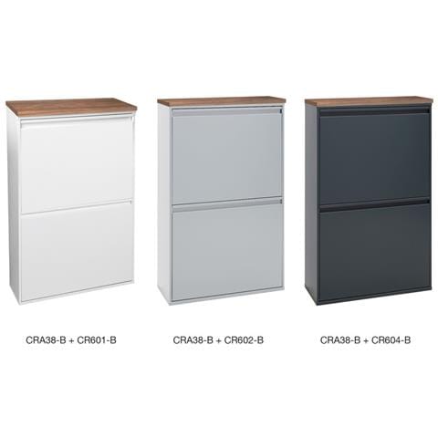 Basic Cra38-b Ripiano In Legno Per Il Mobile Della Raccolta Differenziata Basic E Vario, Con Adesivo Facile Da Attaccare, Color Noce Canaletto - Foto 3