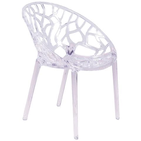 Sedia Di Design In Plastica Policarbonato Trasparente Adatta Per Esterni - Chrystal - Foto 1