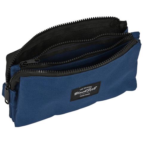 Astuccio Scuola Blackfit8 Urban Nero Blu Marino (22 X 12 X 3 Cm) - Foto 3