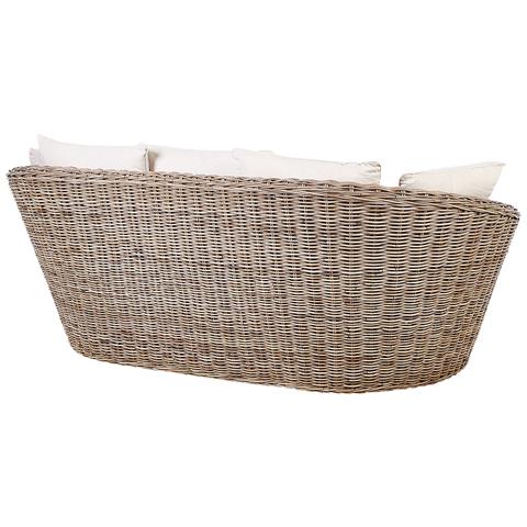 Letto Da Giardino Rattan Naturale Cavo - Foto 2