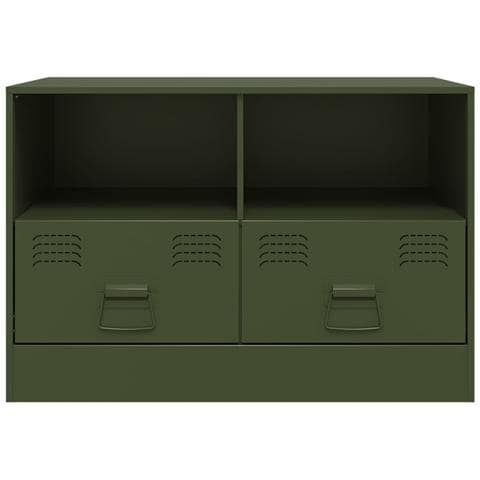 Mobile TV Verde Oliva 67x39x44 cm in Acciaio - Foto 10