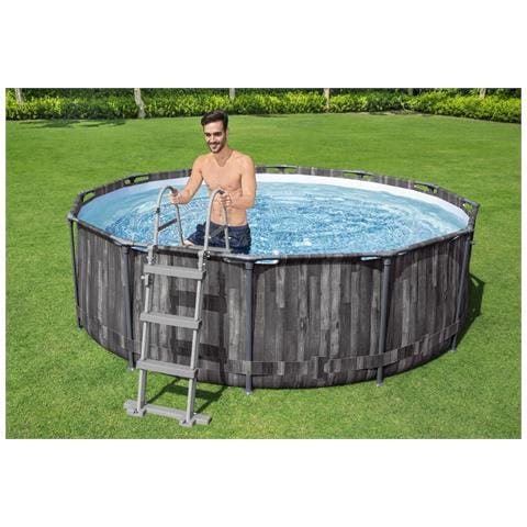 Scaletta Di Sicurezza Per Piscine In Metallo Antiruggine E Gradini Ultra-resistenti - 122 Cm - Foto 8