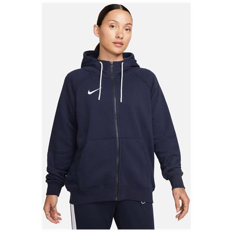 Felpa Con Cappuccio Full Zip Cw6957-451 Donna Taglia S Colore Blu - Foto 1