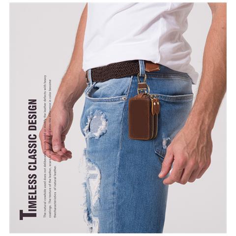 Custodia Portachiavi Per Auto Brown - Foto 2