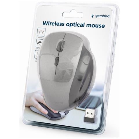 MUSW-6B-02-BG mouse Ufficio Mano destra RF Wireless Ottico 1600 DPI - Foto 4