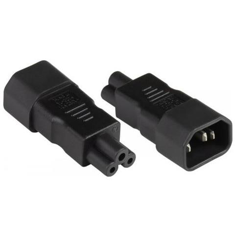 Alcasa Pa-1405s Adattatore Per Presa Di Corrente C14 C5 Nero - Foto 1