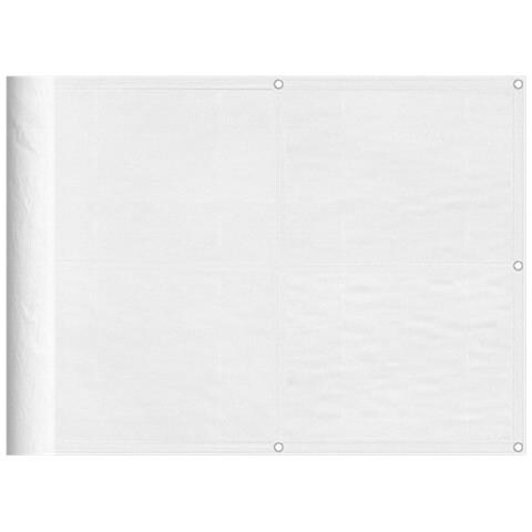 Paravento Da Balcone Bianco 75x800 Cm 100% Poliestere Oxford - Foto 2