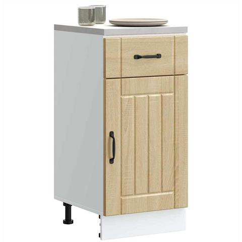 Base Da Cucina Lucca Rovere Sonoma In Legno Multistrato - Foto 3