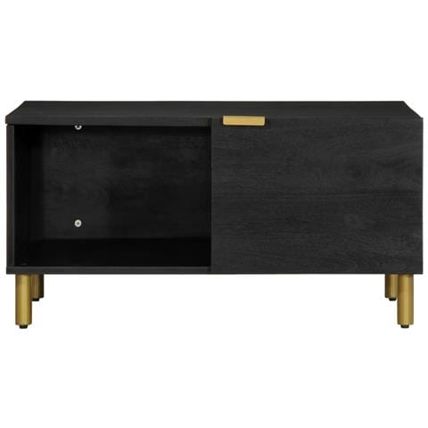 Tavolino Da Salotto Nero 80x50x40 Cm In Legno Multistrato - Foto 3
