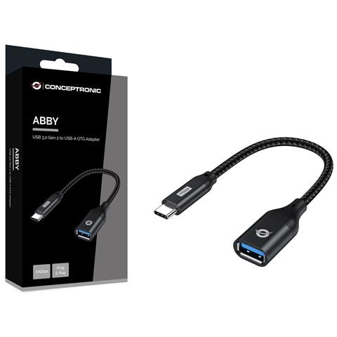 ABBY18B adattatore per inversione del genere dei cavi USB-C USB-A Nero - Foto 6