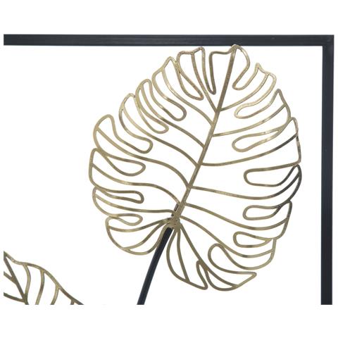 Decorazione In Metallo 3d Foglia 44 - Multicolore - Metallo - 31x2,5x90 Cm - Foto 2