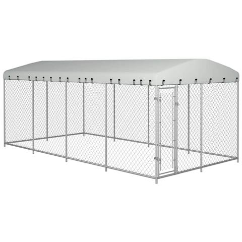 Canile Da Esterno Con Tetto 7,6x3,8x2,3 M - Foto 2