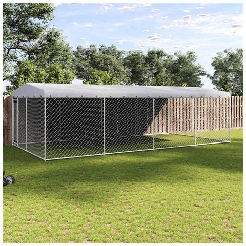 Canile Da Esterno Con Tetto 7,6x3,8x2,3 M - Foto 8