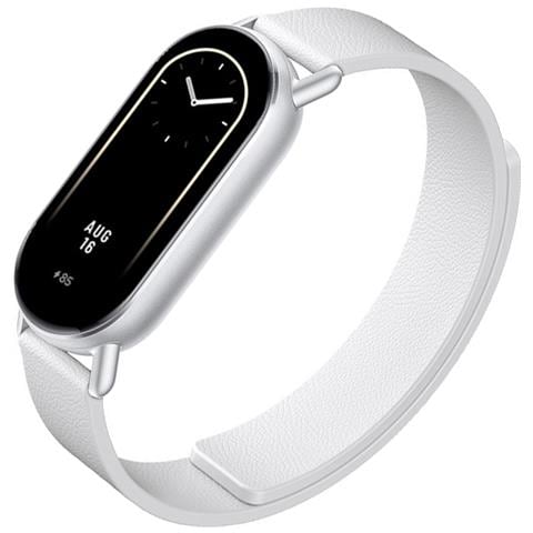 Cinturino In Pelle Per Xiaomi Band 8/9 - Magnetico White - Foto 1