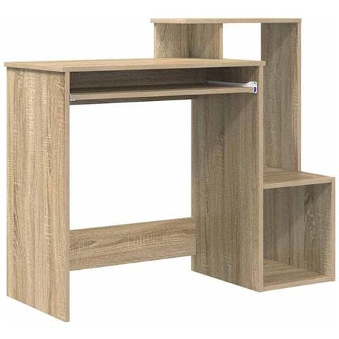 Scrivania in Roverella Roverella MDF con impiallacciatura in rovere - Foto 1