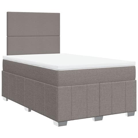 Giroletto a Molle con Materasso Tortora 120x190 cm in Tessuto - Foto 1