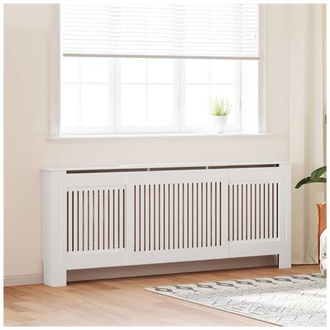 Copertura per radiatori 2 pcs Bianco (142-205) x 20.5 x 81.5 cm - Foto 2