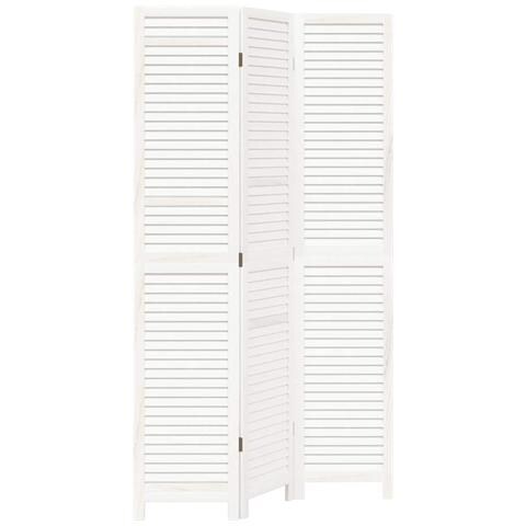 Divisorio Ambienti 3Pannelli Bianco Legno Massello di Paulownia - Foto 1