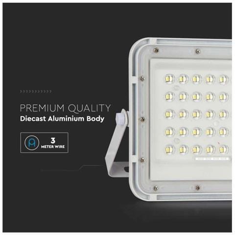 Faro LED con Telecomando e Pannello Solare 15W 6400K IP65, colore Bianco - Foto 3