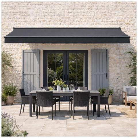 Lozio Tenda Da Sole Motorizzata 2,95 X 2,5 M In Alluminio Con Telo Grigio - Foto 2