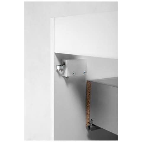 | Mobile sottolavabo - 80/57/46 cm L /A /D - Blanc Mat - Mobili bagno, lavabo, mobili bagno | Mensola, piano di lavoro - Marrone, Rovere - Foto 2
