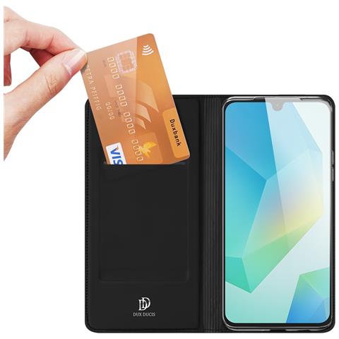 Cover per Galaxy M17 5G - Pelle /PU, Nero - Foto 2
