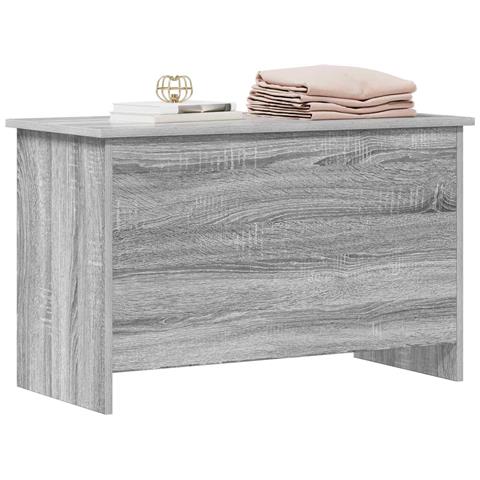 Cassa di stoccaggio Sonoma grigio 80 x 40 x 50 cm - Foto 2