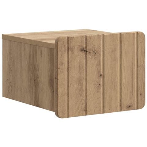 Mobiletto da notte a muro Rovere Artigianale 33 x 34,5 x 24 cm - Foto 1
