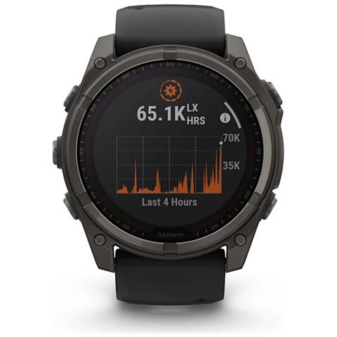fenix 8 3,56 cm (1.4") 51 mm Digitale 280 x 280 Pixel Touch screen Titanio Wi-Fi GPS (satellitare) - Foto 8