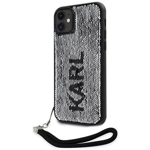 Custodia Iphone 11 / Xr In Paillettes Karl Lagerfeld - Argento - Foto 2