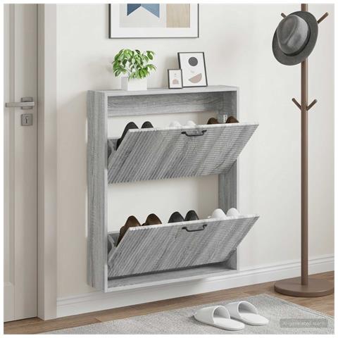 Mobiletto per Scarpe da Muro HAARLEM 71 x 17 x 86 cm - Foto 2