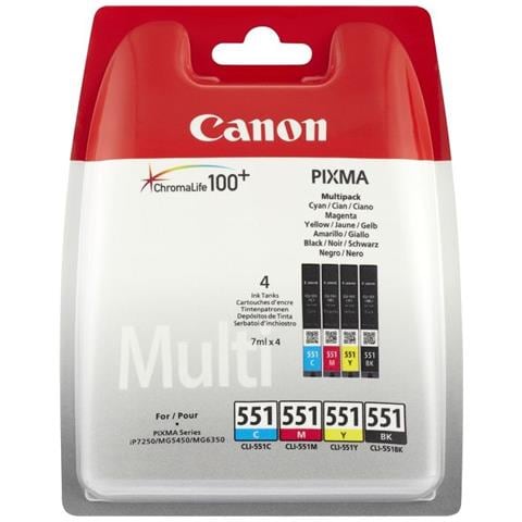 CLI-551 Photo Value Pack C / M / Y / BK PP-201 10x15 cm 50 p. - Foto 2