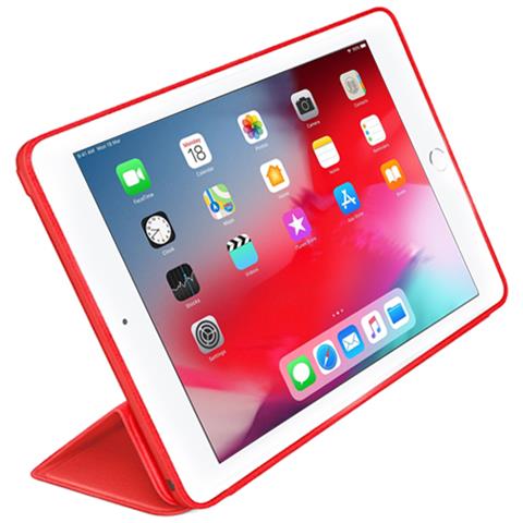 Stand Case Red Ipad Mini 5, Custodia Protettiva, Cover Case Di Protezione Per Ipad Mini 5, Funzione Wake / sleep, spegnimento E Attivazione Automatica Schermo Con Apertura E Chiusura - Foto 3