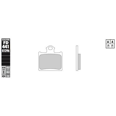 Pastiglie Freno Sinterizzate Off Road Ktm / Hsq 441 Posteriore - Foto 1