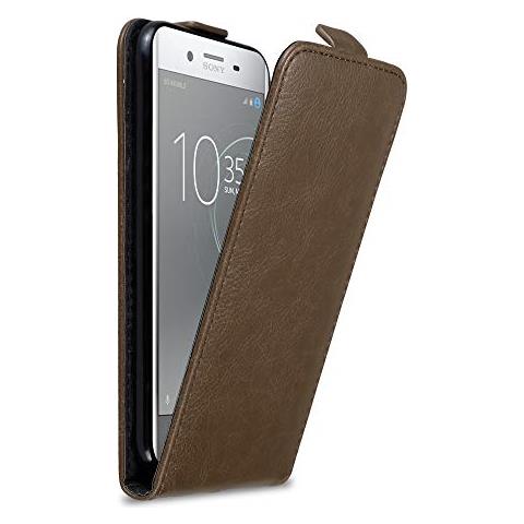 Custodia Compatibile Con Sony Xperia Xz Premium In Bruno Caffè - Coperchio Protettivo In Design Flip Con Chiusura Magnetica - Foto 1