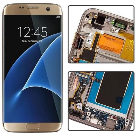 Galaxy S7 Bordo G935f Blu Full Screen Pronto Per Essere Installato - Foto 2
