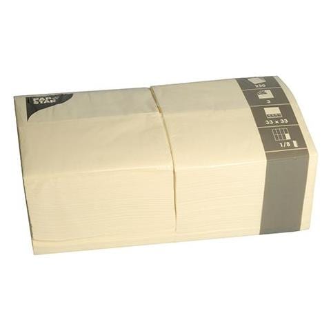 84579 tovagliolo di carta Carta velina Crema 250 pz - Foto 1