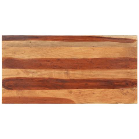 Piano Tavolo in Legno Massello di Acacia 15-16 mm 60x120 cm - Foto 1