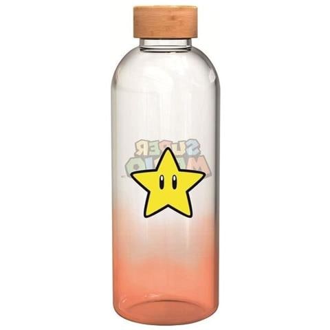 Bottiglia Grande - Stor - Super Mario Bros - Vetro Con Custodia In Silicone - Riutilizzabile - 1030 Ml - Foto 1