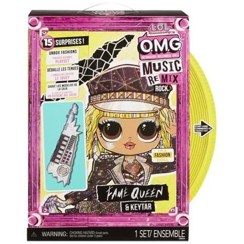 Omg Remix Rock- Fame Queen E Keytar - Fashion Doll 24cm - Foto 1