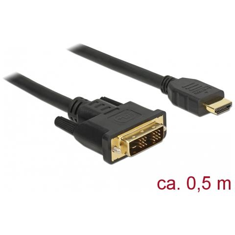 85581 cavo e adattatore video 0,5 m HDMI tipo A (Standard) DVI-D Nero - Foto 2