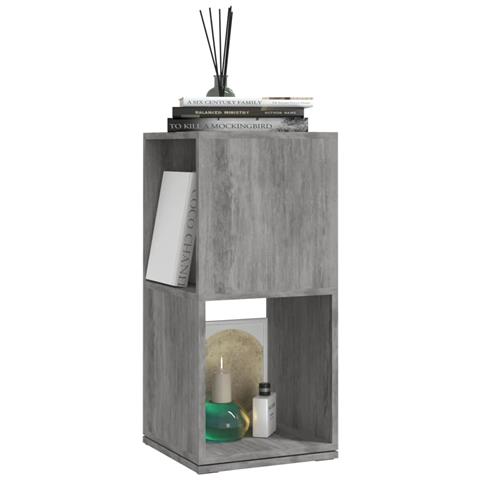 Armadietto Girevole Grigio Cemento 34,5x34,5x75,5cm Truciolato - Foto 2