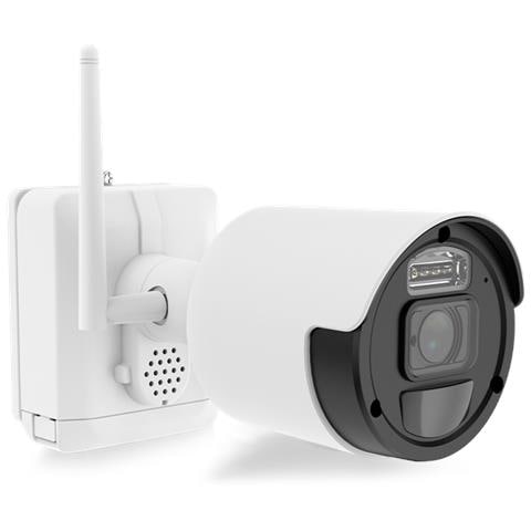 Telecamera IP Wireless ISW-BFBTA4MP GEN 1 con Batteria Angolo Visione 156° Giorno / Notte Colore Bianco - Foto 1